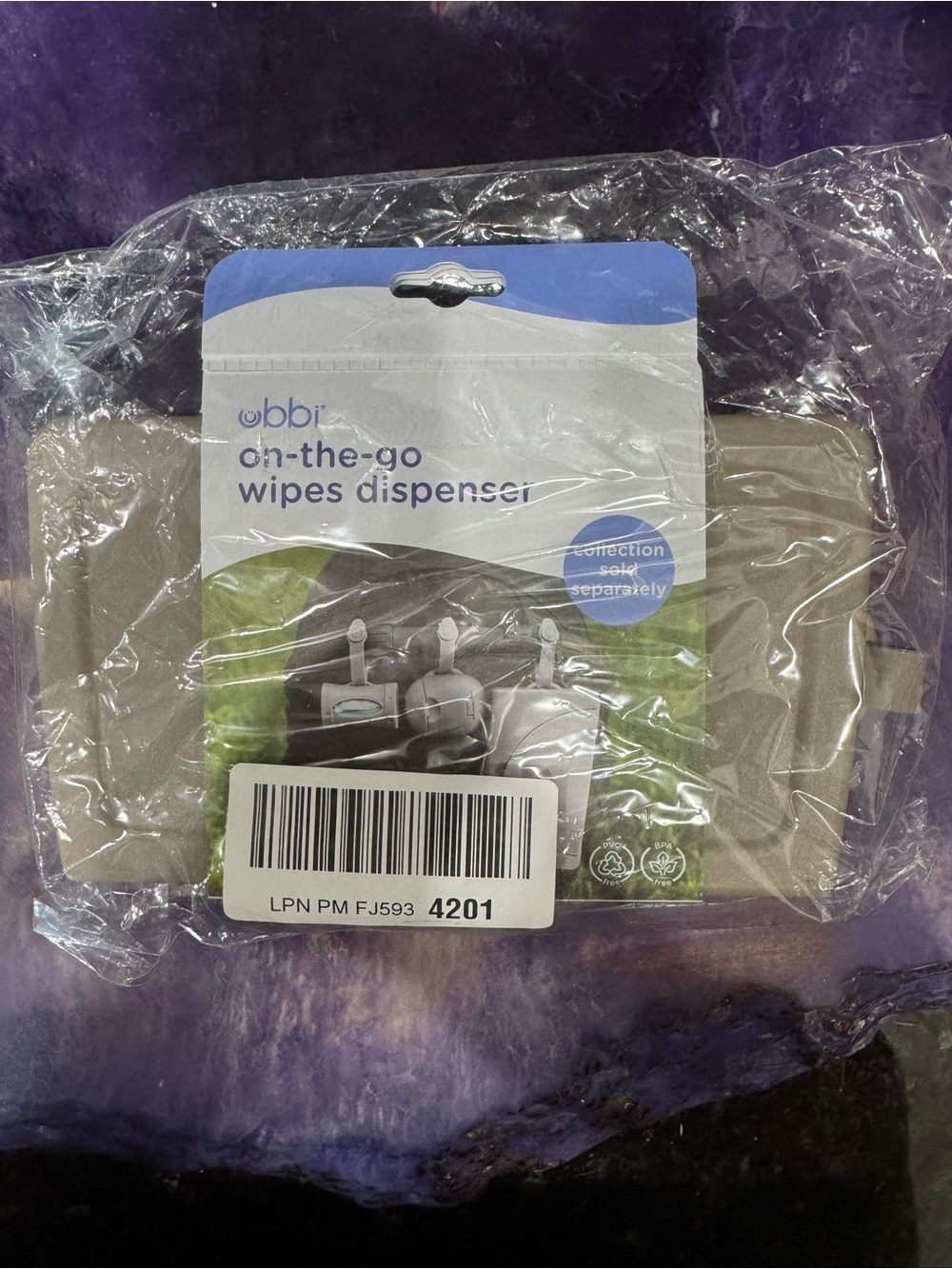 Ubbi On-The-Go Wipes Dispenser - Gray